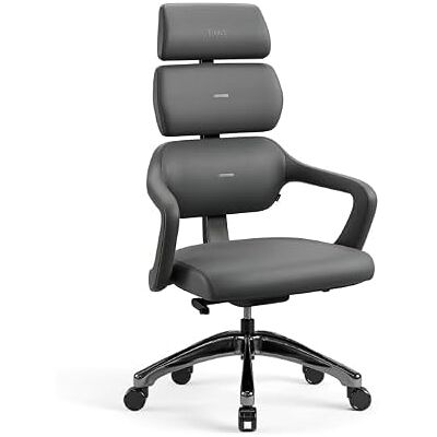 Diablo Bürostuhl Ergonomisch, Chefsessel Kunstleder, Drehstuhl Wippfunktion 160 kg Belastbarkeit, 4 Rückenlehnenpositionen, HR Schaumstoff, Aluminiumgestell, höhenverstellbar, für Büros und Home Office Diablo Bürostuhl Ergonomisch, Chefsessel Kunstleder, Drehstuhl Wippfunktion 160 kg Belastbarkeit, 4 Rückenlehnenpositionen, HR Schaumstoff, Aluminiumgestell, höhenverstellbar, für Büros und Home Office