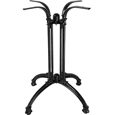 Bolero Dekorativer Tischfuß, Schwarz, Gusseisen, 720(H)x620(B)mm. Gewicht: 15 kg, für den Innen- und Außenbereich, verstellbare Füße, für Tischplatten bis zu einem Durchmesser von 800 mm, HC298 Bolero Dekorativer Tischfuß, Schwarz, Gusseisen, 720(H)x620(B)mm. Gewicht: 15 kg, für den Innen- und Außenbereich, verstellbare Füße, für Tischplatten bis zu einem Durchmesser von 800 mm, HC298