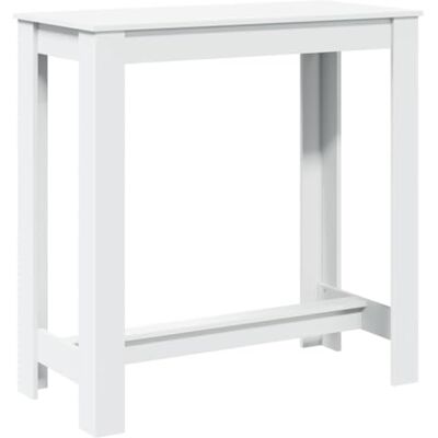 vidaXL Bartisch Weiß 102x50x103,5 cm Holzwerkstoff vidaXL Bartisch Weiß 102x50x103,5 cm Holzwerkstoff