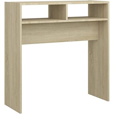 vidaXL Konsolentisch Konsole Beistelltisch Flurtisch Sideboard Ablagetisch Wandtisch Frisiertisch Schminktisch Sonoma-Eiche 78x30x80cm Holzwerkstoff vidaXL Konsolentisch Konsole Beistelltisch Flurtisch Sideboard Ablagetisch Wandtisch Frisiertisch Schminktisch Sonoma-Eiche 78x30x80cm Holzwerkstoff