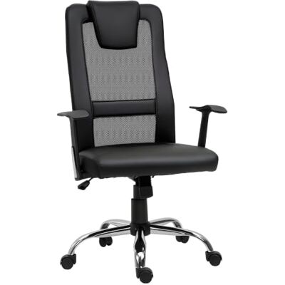 Vinsetto Bürostuhl Höhenverstellbar PU 66 x 73 x 108-118 cm Schwarz Drehstuhl, Chefsessel, Schreibtischstuhl, Ergonomisch Vinsetto Bürostuhl Höhenverstellbar PU 66 x 73 x 108-118 cm Schwarz Drehstuhl, Chefsessel, Schreibtischstuhl, Ergonomisch