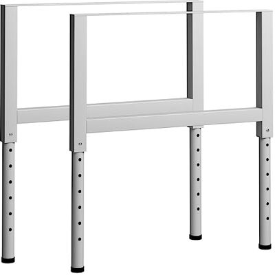 vidaXL 2X Werkbankgestell Höhenverstellbar Werkbankfuß Arbeitstisch Werkbank Gestell Tischgestell Tischbein Tischfuß Metall 85x(69-95,5) cm Grau vidaXL 2X Werkbankgestell Höhenverstellbar Werkbankfuß Arbeitstisch Werkbank Gestell Tischgestell Tischbein Tischfuß Metall 85x(69-95,5) cm Grau