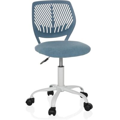 hjh OFFICE Kinderdrehstuhl ohne Armlehnen Kid QW Kinder Bürostuhl höhenverstellbar, Schreibtischstuhl mitwachsend, Blau hjh OFFICE Kinderdrehstuhl ohne Armlehnen Kid QW Kinder Bürostuhl höhenverstellbar, Schreibtischstuhl mitwachsend, Blau