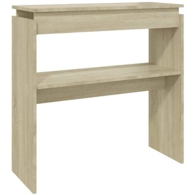 vidaXL Konsolentisch Konsole Beistelltisch Flurtisch Sideboard Ablagetisch Wandtisch Frisiertisch Schminktisch Sonoma-Eiche 80x30x80cm Holzwerkstoff vidaXL Konsolentisch Konsole Beistelltisch Flurtisch Sideboard Ablagetisch Wandtisch Frisiertisch Schminktisch Sonoma-Eiche 80x30x80cm Holzwerkstoff