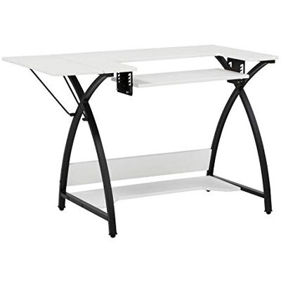 Sew Ready Comet Hobby Center – 115,6 cm B x 59,7 cm T Weiß Hobby- und Nähmaschinentisch mit Ablageablage – kann auch als Computertisch verwendet Werden Sew Ready Comet Hobby Center – 115,6 cm B x 59,7 cm T Weiß Hobby- und Nähmaschinentisch mit Ablageablage – kann auch als Computertisch verwendet Werden