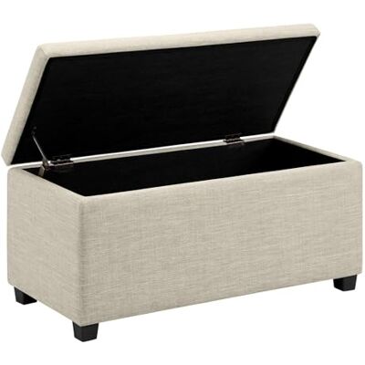Amazon Rechteckig Ottomane and Flurbank with stauroom, Gepolstert, Polyester, Beige, 42 x 91 x 43 cm (B x T x H) Amazon Rechteckig Ottomane and Flurbank with stauroom, Gepolstert, Polyester, Beige, 42 x 91 x 43 cm (B x T x H)