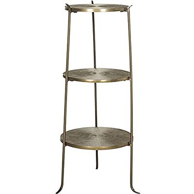 Safavieh Danner 3 Tier Beistelltisch, Messing Antik, Messing,35 X 35 X 80.01 cm Safavieh Danner 3 Tier Beistelltisch, Messing Antik, Messing,35 X 35 X 80.01 cm