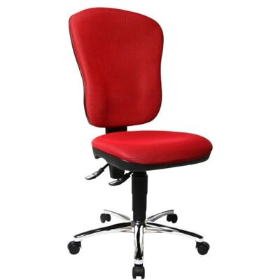 Topstar Bürostuhl Steel Point 80 - Stoff rot, chrom Topstar Bürostuhl Steel Point 80 - Stoff rot, chrom