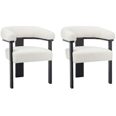 Unique Stuhl 2er-Set Livelia Hevea schwarz, weiß Unique Stuhl 2er-Set Livelia Hevea schwarz, weiß
