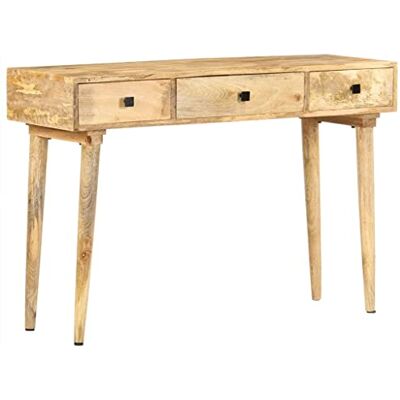 vidaXL Mangoholz Massiv Konsolentisch mit Schubladen Konsole Beistelltisch Flurtisch Sideboard Ablagetisch Wandtisch Frisiertisch 115x35x76cm vidaXL Mangoholz Massiv Konsolentisch mit Schubladen Konsole Beistelltisch Flurtisch Sideboard Ablagetisch Wandtisch Frisiertisch 115x35x76cm