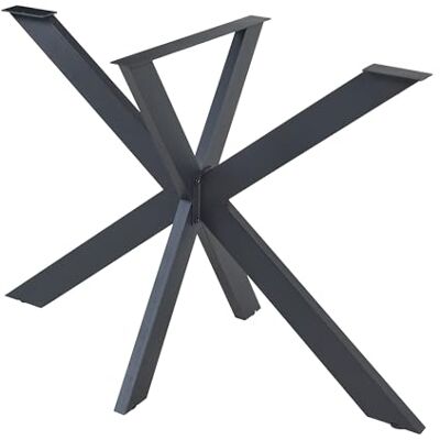 EN.CASA Oberau Sternförmige Stahl-Tischbein - Schwarz - 85x85x71cm EN.CASA Oberau Sternförmige Stahl-Tischbein - Schwarz - 85x85x71cm