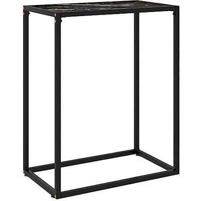vidaXL Konsolentisch Konsole Beistelltisch Flurtisch Sideboard Frisiertisch Wandtisch Ablagetisch Schminktisch Schwarz 60x35x75cm Hartglas vidaXL Konsolentisch Konsole Beistelltisch Flurtisch Sideboard Frisiertisch Wandtisch Ablagetisch Schminktisch Schwarz 60x35x75cm Hartglas