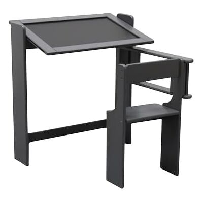 Aranaz S.L. MANUFACTURAS DE LA MADERA Schreibtisch Klapptafel, Grau, 67 x 68 x 65 cm Aranaz S.L. MANUFACTURAS DE LA MADERA Schreibtisch Klapptafel, Grau, 67 x 68 x 65 cm