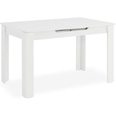 Homestyle4u Esstisch ausziehbar 125-165x80 cm Weiß für 6 Personen Ausziehbarer Esstisch in Weiß für bis zu 6 Personen, 125–165 x 80 cm, mit Auszug und pflegeleichter Oberfläche Homestyle4u Esstisch ausziehbar 125-165x80 cm Weiß für 6 Personen Ausziehbarer Esstisch in Weiß für bis zu 6 Personen, 125–165 x 80 cm, mit Auszug und pflegeleichter Oberfläche