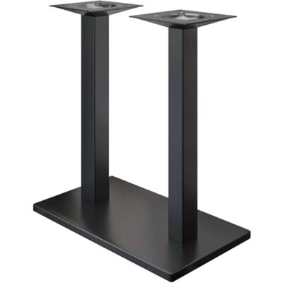 GGMMÖBEL Madrid Doppel Tischgestell für Stehtisch, Bartisch Tischbeine Schwarz Tischfüße Bodenplatte: 40 x 70 cm Säule: 8 cm Gesamthöhe: 105 cm GGMMÖBEL Madrid Doppel Tischgestell für Stehtisch, Bartisch Tischbeine Schwarz Tischfüße Bodenplatte: 40 x 70 cm Säule: 8 cm Gesamthöhe: 105 cm