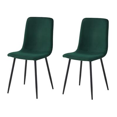 Hela Tische , 2er Set Esszimmerstuhl Leipzig, Bezug Samt Cord-Optik Grün, Rundrohr Metallfüße, 120kg belastbar Hela Tische , 2er Set Esszimmerstuhl Leipzig, Bezug Samt Cord-Optik Grün, Rundrohr Metallfüße, 120kg belastbar