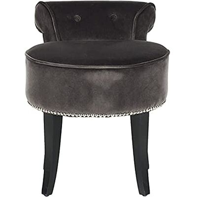 SAFAVIEH Modern Upholstered Chairs, in Grey SAFAVIEH Modern Upholstered Chairs, in Grey