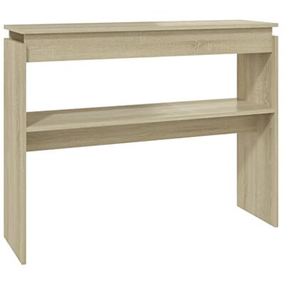 vidaXL Konsolentisch Konsole Beistelltisch Flurtisch Sideboard Ablagetisch Wandtisch Frisiertisch Schminktisch Sonoma-Eiche 102x30x80cm Holzwerkstoff vidaXL Konsolentisch Konsole Beistelltisch Flurtisch Sideboard Ablagetisch Wandtisch Frisiertisch Schminktisch Sonoma-Eiche 102x30x80cm Holzwerkstoff