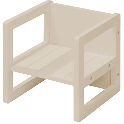 roba Sitzhocker für Kinder im Landhausstil Wendehocker & Stuhl mit 3 Sitzhöhen Multifunktionaler Kinderhocker Holz beige/Cashmere roba Sitzhocker für Kinder im Landhausstil Wendehocker & Stuhl mit 3 Sitzhöhen Multifunktionaler Kinderhocker Holz beige/Cashmere