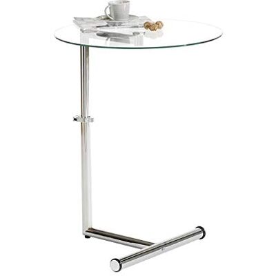 IDIMEX Couchtisch Glas Beistelltisch Wohnzimmertisch höhenverstellbar in Klarglas/Chrom IDIMEX Couchtisch Glas Beistelltisch Wohnzimmertisch höhenverstellbar in Klarglas/Chrom