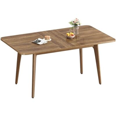 VASAGLE Esstisch, Esszimmertisch, Küchentisch, ausziehbare Tischplatte, 120 kg belastbar, für Esszimmer, Büro, Arbeitszimmer, Schlichtes Design, honigbraun KDT090K01 VASAGLE Esstisch, Esszimmertisch, Küchentisch, ausziehbare Tischplatte, 120 kg belastbar, für Esszimmer, Büro, Arbeitszimmer, Schlichtes Design, honigbraun KDT090K01