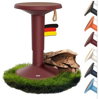 Interstuhl UPis1 ergonomischer Sitzhocker mit Schwingeffekt höhenverstellbar Hocker mit rutschhemmender Standfläche & Kippschutz Bürohocker (ECO Weinrot, ECO UP Sitzhocker) Interstuhl UPis1 ergonomischer Sitzhocker mit Schwingeffekt höhenverstellbar Hocker mit rutschhemmender Standfläche & Kippschutz Bürohocker (ECO Weinrot, ECO UP Sitzhocker)