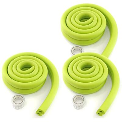 HIMRY ® 12 Meter U-förmige Glastisch Kantenschutz, Tisch Möbel Kanten Schwamm Kissen Stoßschutz, Baby-Sicherheits-Tabellen-Schreibtisch Anti-Kollision Streifen (6x2M) Grün KXD7003 Green HIMRY ® 12 Meter U-förmige Glastisch Kantenschutz, Tisch Möbel Kanten Schwamm Kissen Stoßschutz, Baby-Sicherheits-Tabellen-Schreibtisch Anti-Kollision Streifen (6x2M) Grün KXD7003 Green