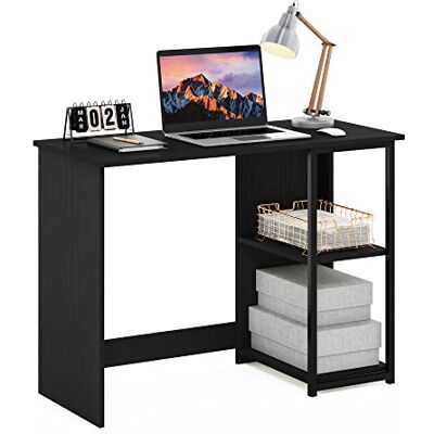 Furinno Camnus Moderner Wohn-Computertisch - 40 Zoll, Americano/schwarz Furinno Camnus Moderner Wohn-Computertisch - 40 Zoll, Americano/schwarz