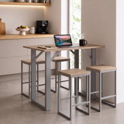 VCM Bartisch 138x80 cm, Tresen, Stehtisch, hoher Tisch, Bartresen, Hochtisch Xona VCM Bartisch 138x80 cm, Tresen, Stehtisch, hoher Tisch, Bartresen, Hochtisch Xona