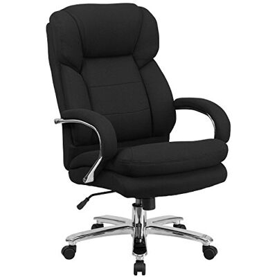 Flash Furniture Hercules Serie Drehstuhl Bürostuhl mit Schlaufenarmen, Ergonomischer Hochlehner Chefsessel mit gepolsterter Sitzfläche und Armlehnen, Schwarz Flash Furniture Hercules Serie Drehstuhl Bürostuhl mit Schlaufenarmen, Ergonomischer Hochlehner Chefsessel mit gepolsterter Sitzfläche und Armlehnen, Schwarz