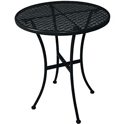 Bolero GG705 Gartentisch - Stahl, Schwarz, 600mm Bolero GG705 Gartentisch - Stahl, Schwarz, 600mm