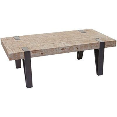 Mendler Couchtisch HWC-A15b, Tanne Holz massiv, rustikal, 40x120x60cm Wohnzimmertisch Mendler Couchtisch HWC-A15b, Tanne Holz massiv, rustikal, 40x120x60cm Wohnzimmertisch