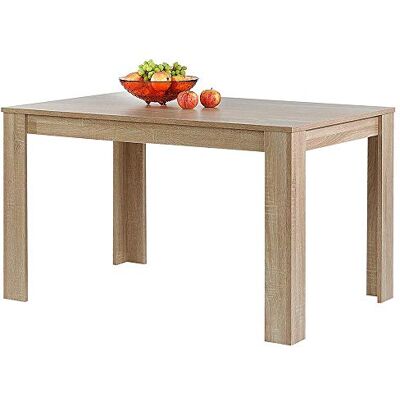 BAKAJI Tisch für Esszimmer, Küche, rechteckig, modernes Design, aus MDF-Holz, Melamin-Finish, Maße: 20 x 80 x 74 cm BAKAJI Tisch für Esszimmer, Küche, rechteckig, modernes Design, aus MDF-Holz, Melamin-Finish, Maße: 20 x 80 x 74 cm