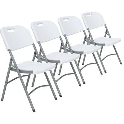 WELL HOME MOBILIARIO & DECORACIÓN Well Home Set mit 4 Klappstühlen, 51 x 45 x 85,5 cm, für den Außenbereich WELL HOME MOBILIARIO & DECORACIÓN Well Home Set mit 4 Klappstühlen, 51 x 45 x 85,5 cm, für den Außenbereich