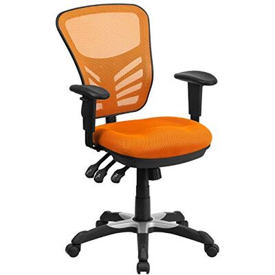 Flash Furniture Bürostuhl, Metall, orange, 69 x 65 x 112 cm Flash Furniture Bürostuhl, Metall, orange, 69 x 65 x 112 cm