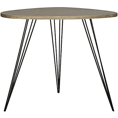 Safavieh Lackierter Beistelltisch, Metall, steinfarbenes Graubraun/schwarz, 68 x 53 x 59.94 cm Safavieh Lackierter Beistelltisch, Metall, steinfarbenes Graubraun/schwarz, 68 x 53 x 59.94 cm