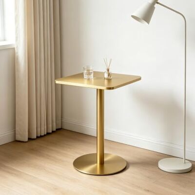 Junvstor Beistelltisch aus Metall, quadratischer Esszimmer-Bistro-Bar-Tisch, Kleiner Büro-Konferenztisch, einfache Montage, Moderne Eisen-Freizeittische Junvstor Beistelltisch aus Metall, quadratischer Esszimmer-Bistro-Bar-Tisch, Kleiner Büro-Konferenztisch, einfache Montage, Moderne Eisen-Freizeittische