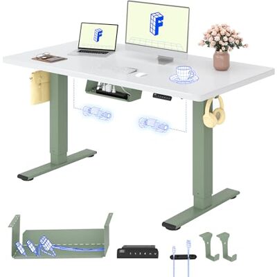 FlexiSpot Höhenverstellbarer Schreibtisch elektrisch, Doppelmotor 140x80 cm 25 mm einteilige Tischplatte, Kabelmanagement & Memory-Funktion,ergonomischer Büro-&Computertisch,elektrisch höhenverstellbar FlexiSpot Höhenverstellbarer Schreibtisch elektrisch, Doppelmotor 140x80 cm 25 mm einteilige Tischplatte, Kabelmanagement & Memory-Funktion,ergonomischer Büro-&Computertisch,elektrisch höhenverstellbar