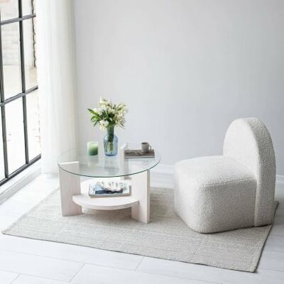 Dmora - Alnitak - White - 75x75x40 cm - Coffee table Dmora - Alnitak - White - 75x75x40 cm - Coffee table