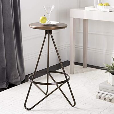Safavieh Modern Bar & Counter Stool, in Antique Copper Safavieh Modern Bar & Counter Stool, in Antique Copper