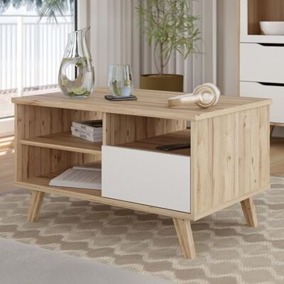 Cocuhtisch Vankka Couchtisch - Rechteckig, Schublade, Regale Cocuhtisch Vankka Couchtisch - Rechteckig, Schublade, Regale
