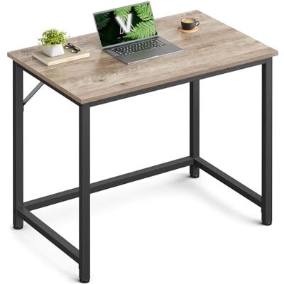 VASAGLE Tisch, Computertisch, Bürotisch, 80 x 50 x 76 cm, für Arbeitszimmer, Schlafzimmer, Wohnzimmer, Greige meliert-tintenschwarz LWD038B02V1 VASAGLE Tisch, Computertisch, Bürotisch, 80 x 50 x 76 cm, für Arbeitszimmer, Schlafzimmer, Wohnzimmer, Greige meliert-tintenschwarz LWD038B02V1