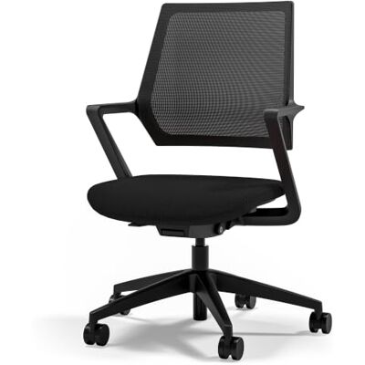 Assmann Schreibtischstuhl ergonomisch, TÜV-Zertifiziert, Drehstuhl automatische Gewichtsanpassung, Konferenzstuhl für Büro & Homeoffice, individuell einstellbar, mit Netzrücken Schwarz Assmann Schreibtischstuhl ergonomisch, TÜV-Zertifiziert, Drehstuhl automatische Gewichtsanpassung, Konferenzstuhl für Büro & Homeoffice, individuell einstellbar, mit Netzrücken Schwarz