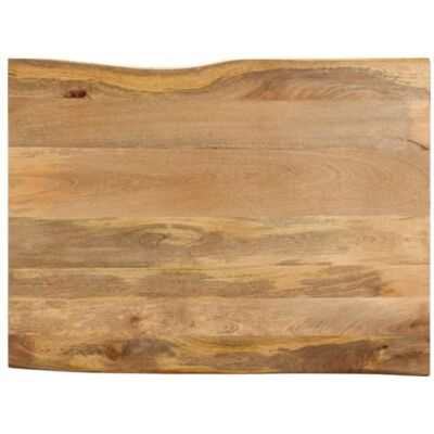 vidaXL Esstischplatte Live Edge Massiv Mangoholz 90x80 cm vidaXL Esstischplatte Live Edge Massiv Mangoholz 90x80 cm