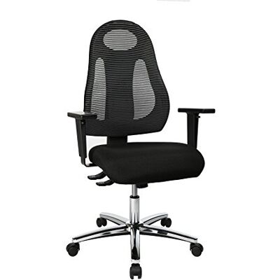 TOPSTAR Free Art Chrom Ergonomischer Bürostuhl mit Höhenverstellbaren Armlehnen - Bürostuhl TOPSTAR Free Art Chrom Ergonomischer Bürostuhl mit Höhenverstellbaren Armlehnen - Bürostuhl
