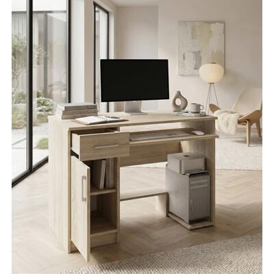 Happy Babies Schreibtisch 90x73 cm Computertisch mit Stauraum PC-Tisch für Büro Arbeitszimmer Jugendzimmer Bürotisch mit Tastaturablage Sonoma Eiche Happy Babies Schreibtisch 90x73 cm Computertisch mit Stauraum PC-Tisch für Büro Arbeitszimmer Jugendzimmer Bürotisch mit Tastaturablage Sonoma Eiche