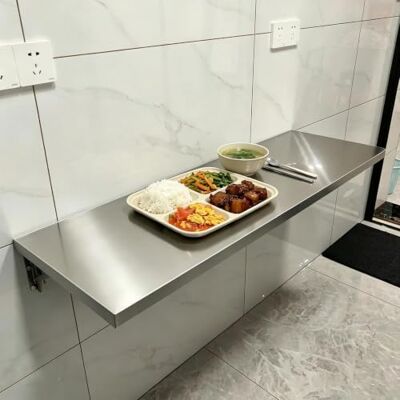 Gaommini Klappbarer Wandtisch für die Küche, Frühstücks-Bartisch, Drop-Leaf-Esstisch für Zuhause, Büro, Garage, Garten, Waschküche, schwebender Schreibtisch, Laptop-Computertisch(L80xW30cm/L31xW12in) Gaommini Klappbarer Wandtisch für die Küche, Frühstücks-Bartisch, Drop-Leaf-Esstisch für Zuhause, Büro, Garage, Garten, Waschküche, schwebender Schreibtisch, Laptop-Computertisch(L80xW30cm/L31xW12in)