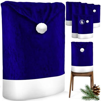 KESSER ® Premium Weihnachtsstuhlüberzug 6er Set Stuhlhussen für Weihnachten Nikolausmütze Stuhlbezug Husse Weihnachtsdeko für Stühle Überzieher Stuhlabdeckung im weihnachtlichen Design KESSER ® Premium Weihnachtsstuhlüberzug 6er Set Stuhlhussen für Weihnachten Nikolausmütze Stuhlbezug Husse Weihnachtsdeko für Stühle Überzieher Stuhlabdeckung im weihnachtlichen Design