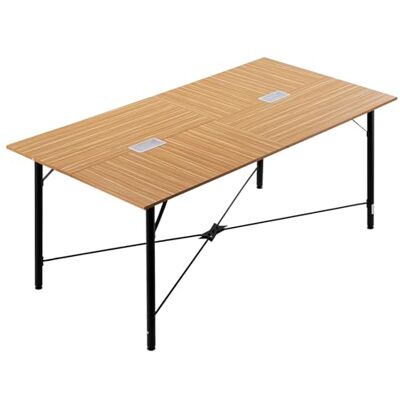 VEVOR Konferenztisch Besprechungstisch für 6-8 Personen 180 x 90 cm (L x B) rechteckiger Kombinationsschreibtisch Meetingtisch Mehrzwecktisch Pausentisch mit Metallbeinen für Büro Konferenzraum VEVOR Konferenztisch Besprechungstisch für 6-8 Personen 180 x 90 cm (L x B) rechteckiger Kombinationsschreibtisch Meetingtisch Mehrzwecktisch Pausentisch mit Metallbeinen für Büro Konferenzraum