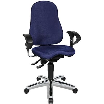 TOPSTAR SI59UG26, Sitness 10 ergonomischer Bürostuhl, Schreibtischstuhl, inkl. höhenverstellbaren Armlehnen, Bezugsstoff blau, 113 x 58 x 44 TOPSTAR SI59UG26, Sitness 10 ergonomischer Bürostuhl, Schreibtischstuhl, inkl. höhenverstellbaren Armlehnen, Bezugsstoff blau, 113 x 58 x 44